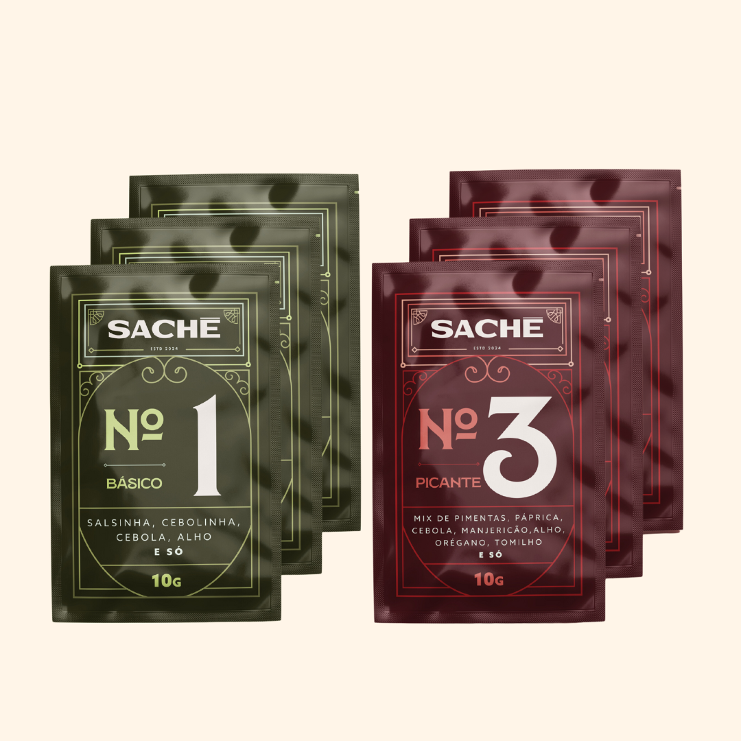 Kit Sachês nº 1 y nº 3 Básico y Picante