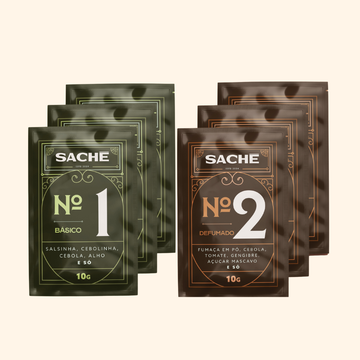 Kit Sachês nº 1 y nº 2 Básico y Ahumado